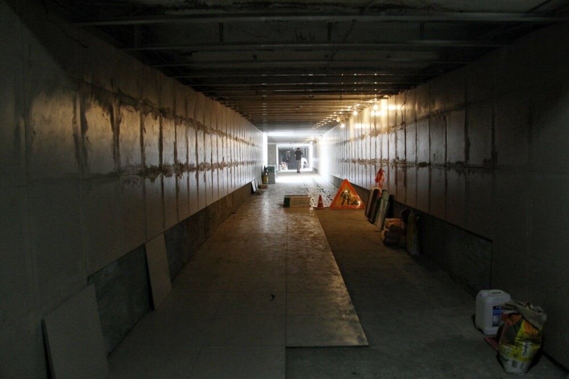 ​Капремонт подземного перехода на Старокубанском кольце Краснодара завершат 15 сентября